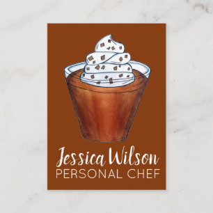 Carte De Visite Beurre-écossais Pudding Crème à hanches Alimentati