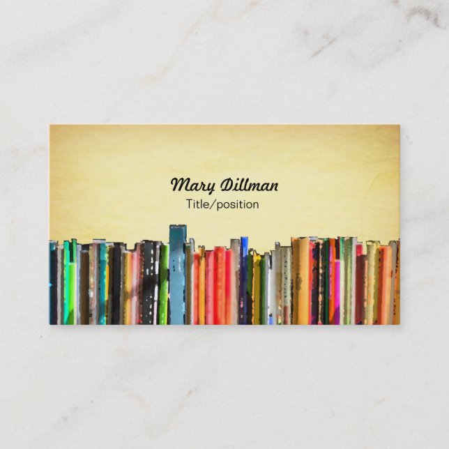 Carte de visite bibliothécaire (Devant)