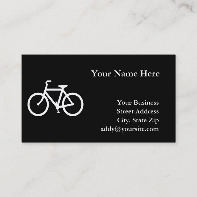 Carte De Visite Bicyclette (Devant)