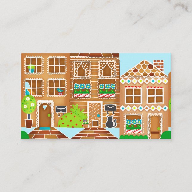 Carte De Visite Biens de pâtisserie à la maison (Devant)
