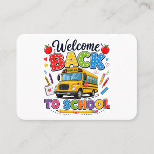 Carte De Visite Bienvenue sur les T-shirts de chauffeur d'autobus