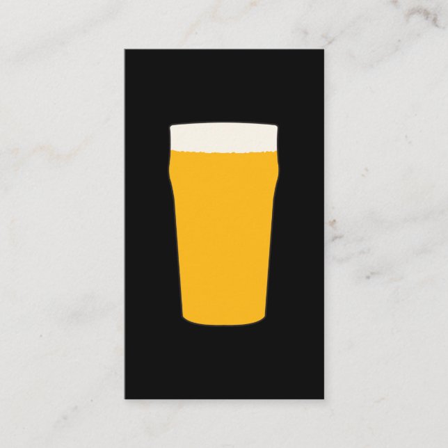 Carte De Visite Bière | Jardin de bière | Barman (Devant)
