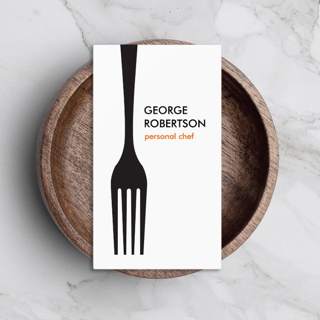 Carte De Visite BIG FORK LOGO II pour Chef, Restauration, Restaura (Créateur téléchargé)