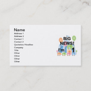 Carte De Visite Big News Circus 1er Anniversaire T-shirts et cadea