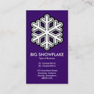 Carte De Visite Big Snowflake - Violet foncé (330066)
