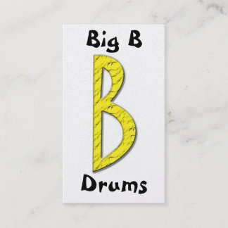 Carte De Visite BigBdrumslogo2, grand B, tambours