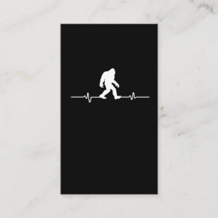 Carte De Visite Bigfoot Heartbeat Humour Funny Sasquatch Fan