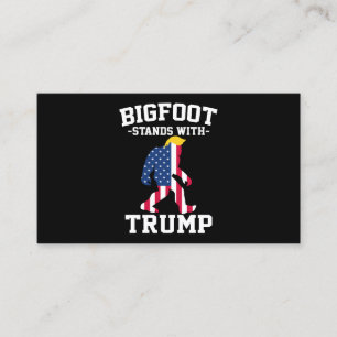 Carte De Visite Bigfoot Se Déplace Avec Les Élections Trump De 202