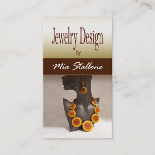 Carte De Visite Bijoutier de coutume de concepteur de bijoux