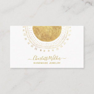 Carte De Visite Bijoux artisanale Abstrait Gold Circle