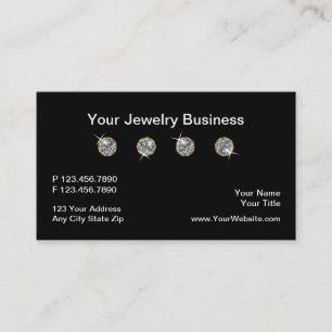 Carte De Visite Bijoux chics professionnellement conçus