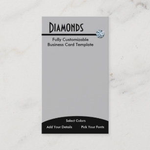 Carte De Visite Bijoux en diamant bijoux - Logo en strass diamant