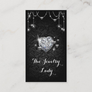 Carte De Visite Bijoux en diamant élégant