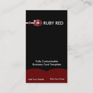 Carte De Visite Bijoux en rubis bijoux - Logo en pierre de rubis r