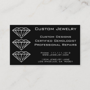 CARTE DE VISITE BIJOUX FAITS SUR COMMANDE DE DIAMANT
