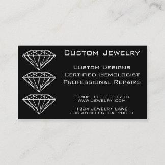 CARTE DE VISITE BIJOUX FAITS SUR COMMANDE DE DIAMANT