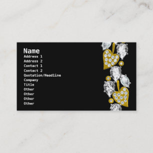 Carte de visite BIJOUX - Noir
