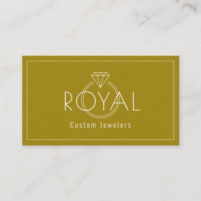Carte De Visite Bijoux sur mesure, Réparation de bijoux, Boutique, (Devant)