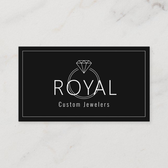 Carte De Visite Bijoux sur mesure, Réparation de bijoux, Boutique, (Devant)