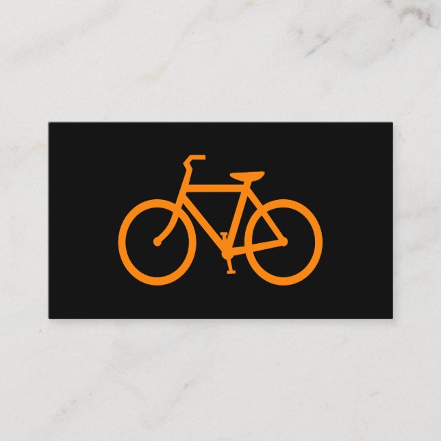 Carte De Visite Bike orange (Devant)