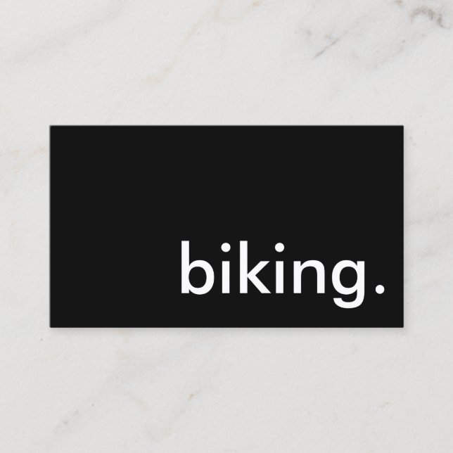 Carte De Visite biking. (Devant)