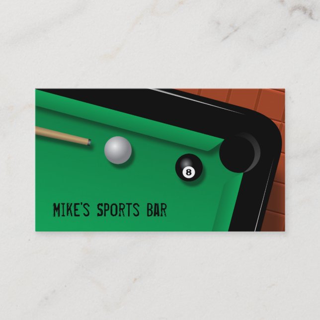 Carte De Visite Billards (Devant)