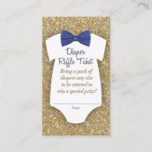 Billet de rabat Baby shower Bowtie