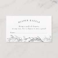 Billet de rabat de Baby shower Fleur sauvage moder