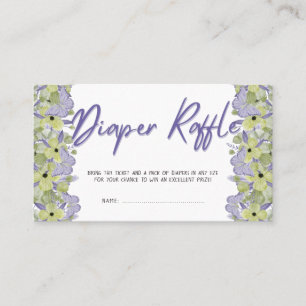 Carte De Visite Billet rabat Baby shower à papier papillon