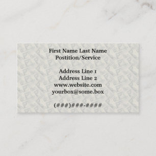 Carte De Visite Billets d'un dollar