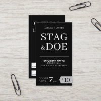 Billets Stag and Doe moderne fête classique