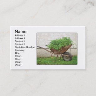 Carte De Visite Bio Wheelbarow