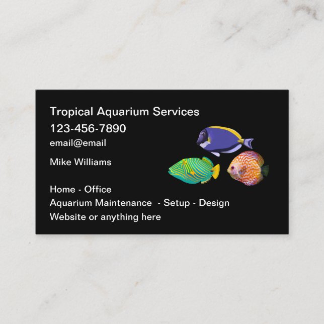 Carte De Visite Biologiste marin du service Aquarium (Devant)