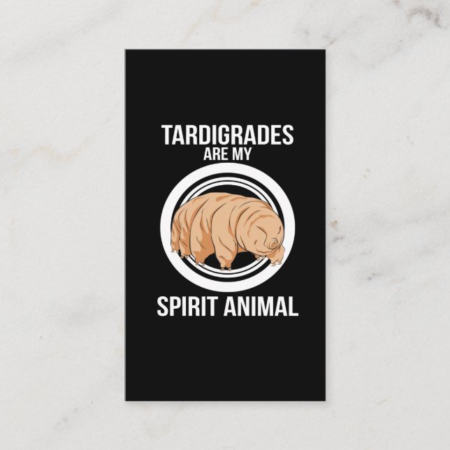 Carte De Visite Biologiste Tardigrade d'ours de l'eau de (Devant)