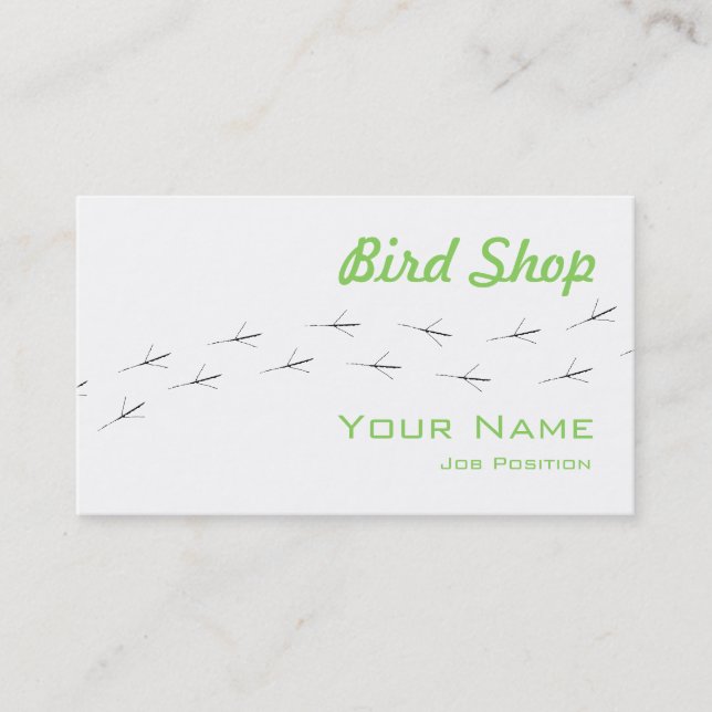 Carte de visite Bird Shop (Devant)