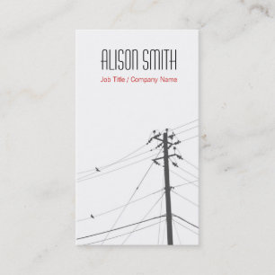 Carte De Visite BIRDs on power lines