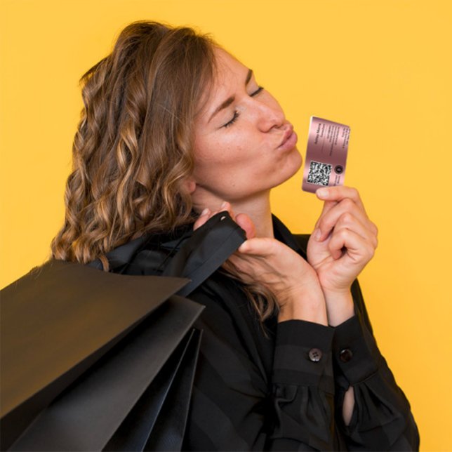 Carte De Visite Bit Me QR Code Nous Acceptons Bitcoins Custom Blus (Créateur téléchargé)