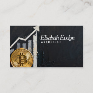 Carte De Visite Bitcoin à la hausse - Illustration de la croissanc