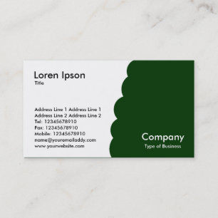 Carte De Visite Bitten - Vert foncé