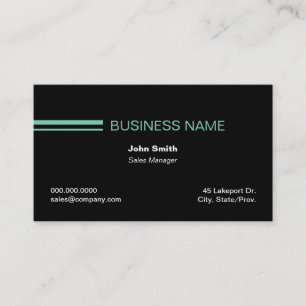 Carte De Visite Black Business Cards