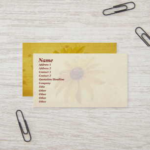 Carte De Visite Black Eyed Susan Fleur sauvage