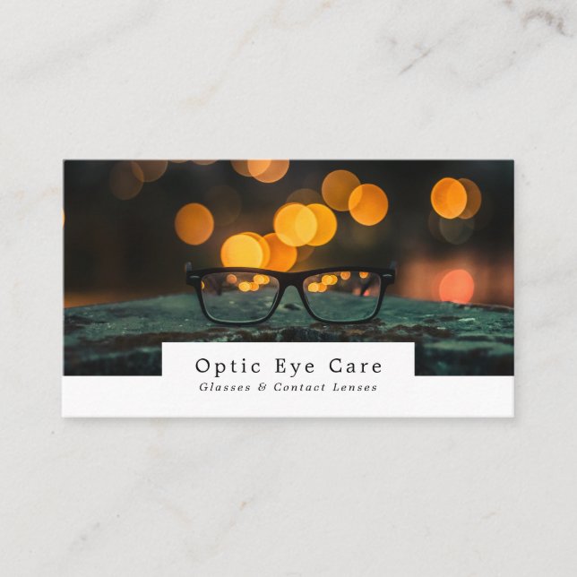 Carte De Visite Black Frames, Opticien, Praticien Technique (Devant)