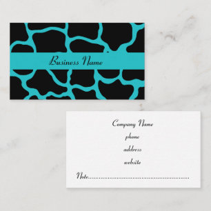 Carte de visite Black Giraffe