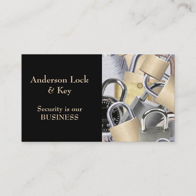 Carte de visite Black Gold Locksmith (Devant)