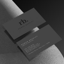 Black & Gray Minimal Monogram Clean Professional