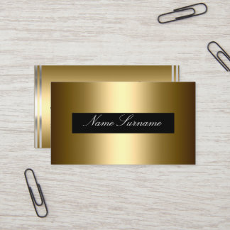 Carte De Visite Black or Abstrait design entreprise