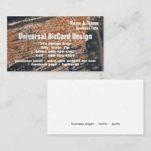 Carte De Visite Black Rusty Grunge Metal Occupation Spécialité