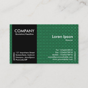 Carte De Visite Black SideBand - Texture de tissu vert