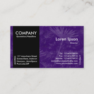 Carte De Visite Black SideBand - Violet Dandylion Shadow Tex