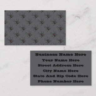 Carte De Visite Black Widow Spider Dessin original